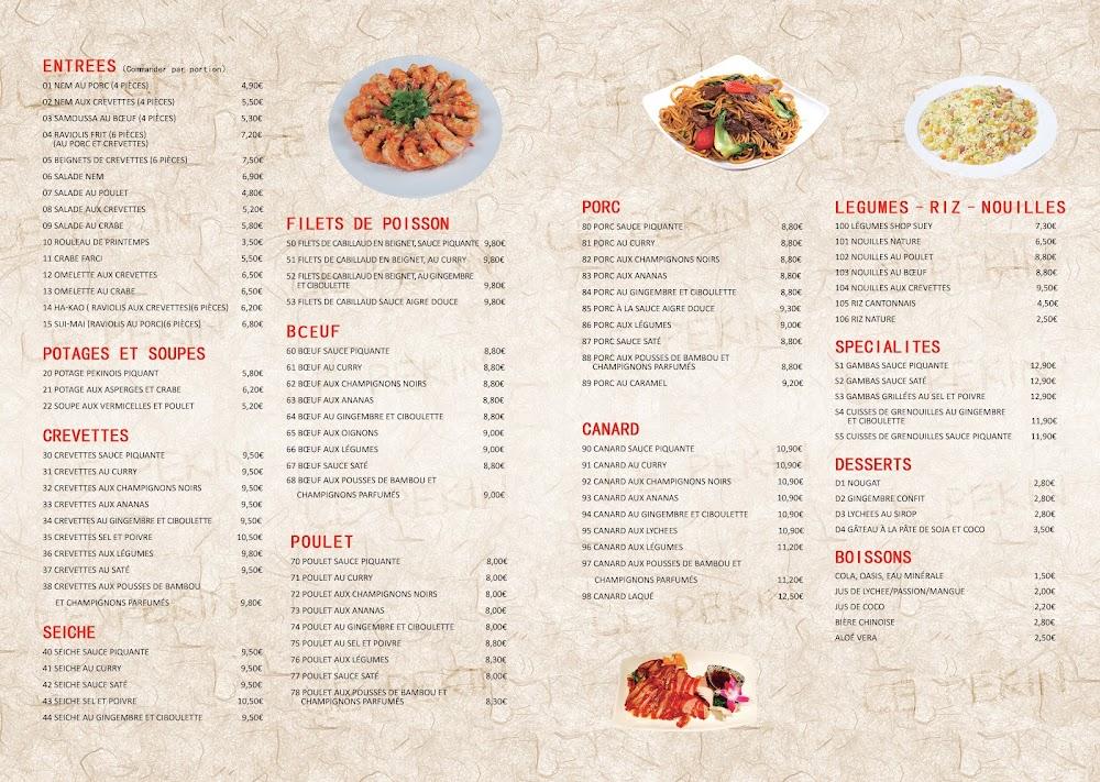 Le Pékin - Menu Image 1
